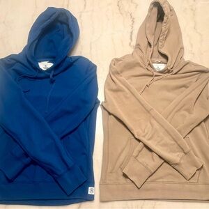 Reigning Champ Midweight Hoodies, Lot Of 2, Sz Small, Tan and Royal Blue (rare!)